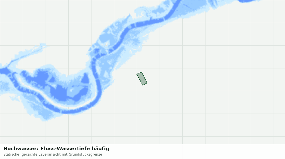Statische Kartenansicht: Hochwasser: Fluss-Wassertiefe häufig