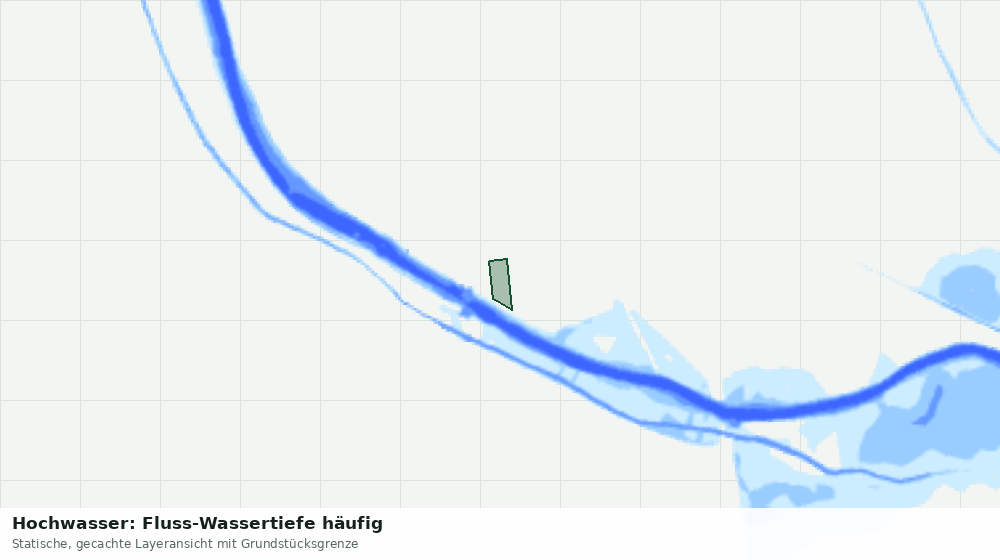 Statische Kartenansicht: Hochwasser: Fluss-Wassertiefe häufig