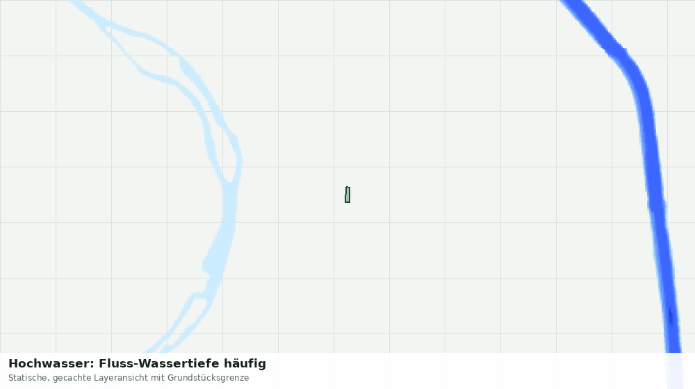 Statische Kartenansicht: Hochwasser: Fluss-Wassertiefe häufig