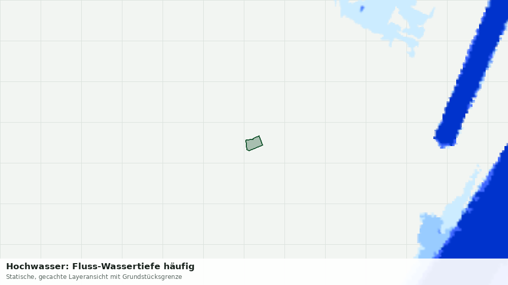Statische Kartenansicht: Hochwasser: Fluss-Wassertiefe häufig