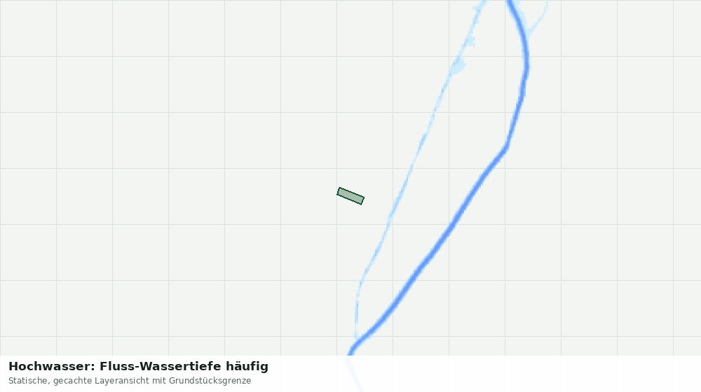 Statische Kartenansicht: Hochwasser: Fluss-Wassertiefe häufig