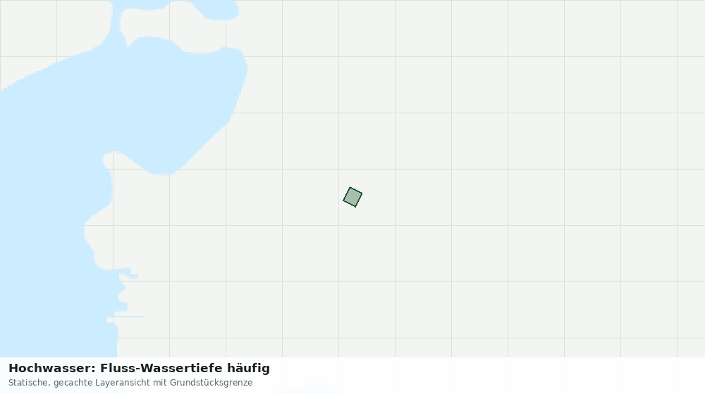 Statische Kartenansicht: Hochwasser: Fluss-Wassertiefe häufig