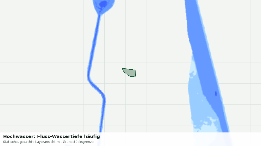 Statische Kartenansicht: Hochwasser: Fluss-Wassertiefe häufig