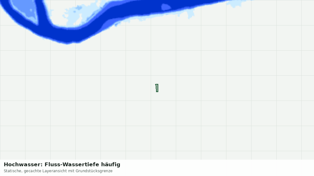 Statische Kartenansicht: Hochwasser: Fluss-Wassertiefe häufig