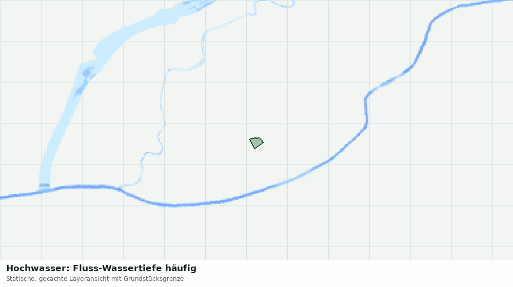 Statische Kartenansicht: Hochwasser: Fluss-Wassertiefe häufig