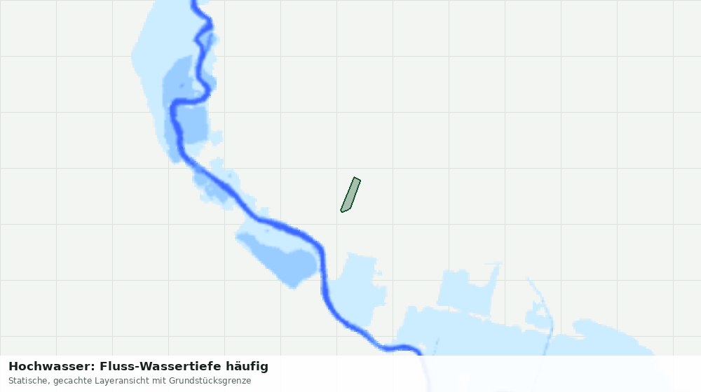 Statische Kartenansicht: Hochwasser: Fluss-Wassertiefe häufig
