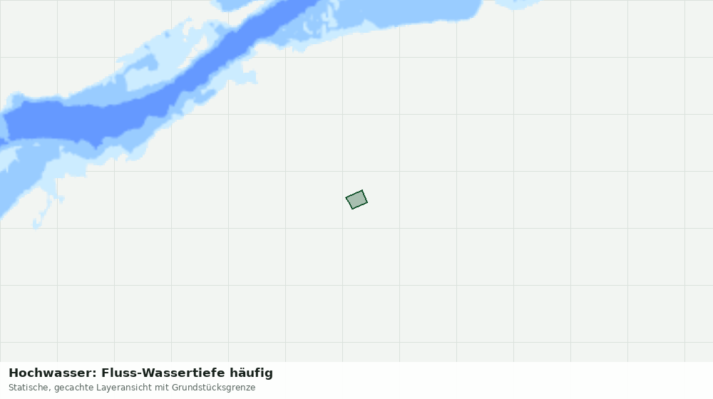 Statische Kartenansicht: Hochwasser: Fluss-Wassertiefe häufig