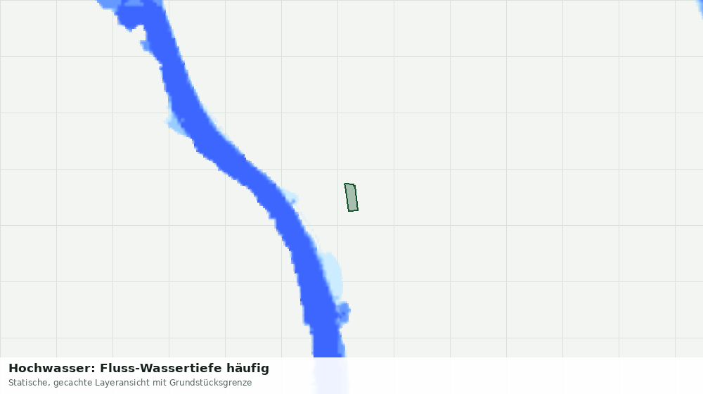 Statische Kartenansicht: Hochwasser: Fluss-Wassertiefe häufig