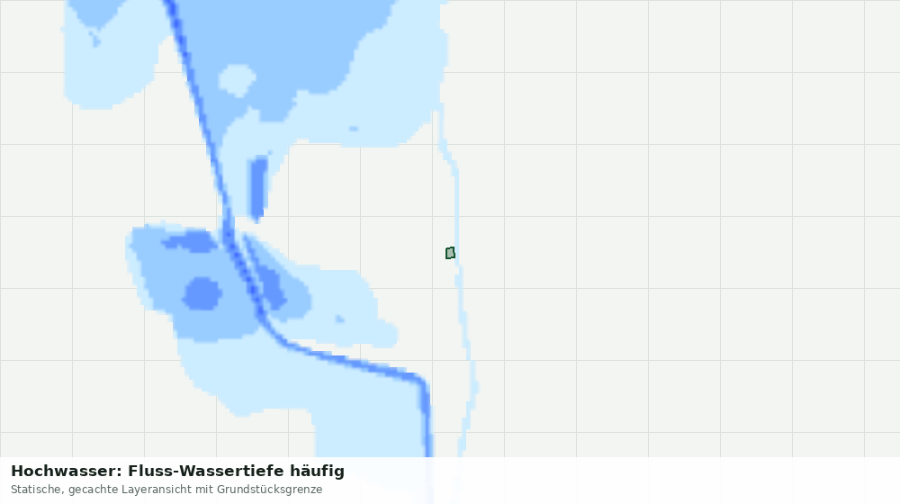 Statische Kartenansicht: Hochwasser: Fluss-Wassertiefe häufig