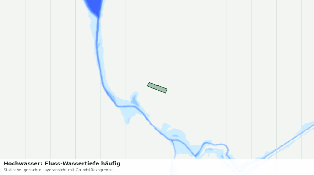 Statische Kartenansicht: Hochwasser: Fluss-Wassertiefe häufig