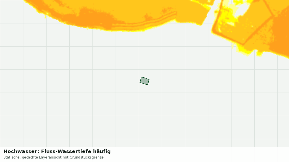 Statische Kartenansicht: Hochwasser: Fluss-Wassertiefe häufig