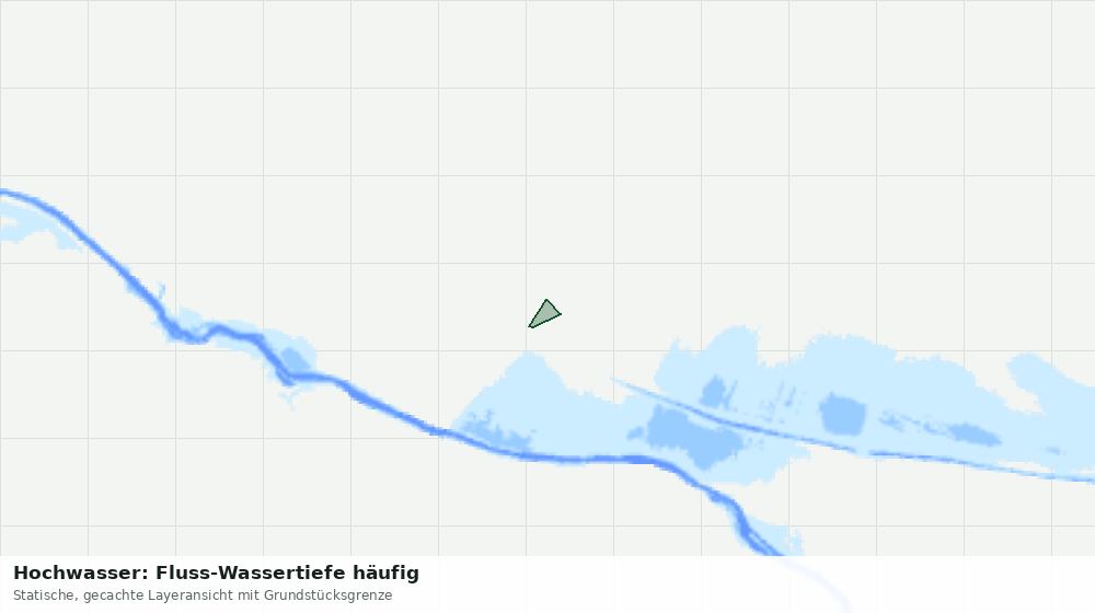 Statische Kartenansicht: Hochwasser: Fluss-Wassertiefe häufig