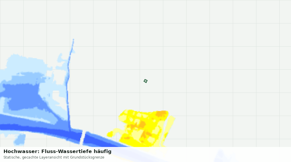 Statische Kartenansicht: Hochwasser: Fluss-Wassertiefe häufig