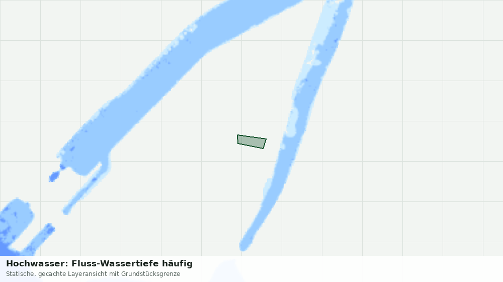 Statische Kartenansicht: Hochwasser: Fluss-Wassertiefe häufig
