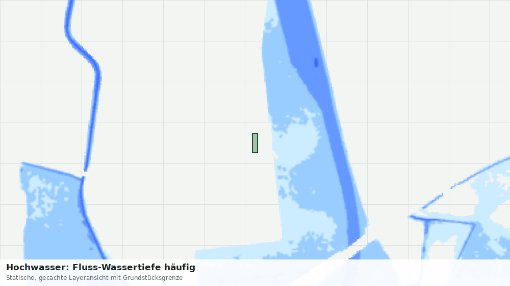 Statische Kartenansicht: Hochwasser: Fluss-Wassertiefe häufig