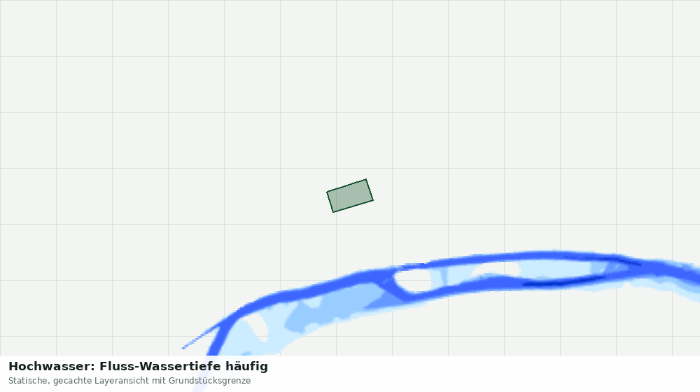 Statische Kartenansicht: Hochwasser: Fluss-Wassertiefe häufig