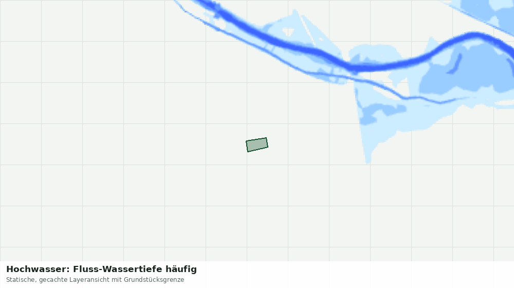 Statische Kartenansicht: Hochwasser: Fluss-Wassertiefe häufig