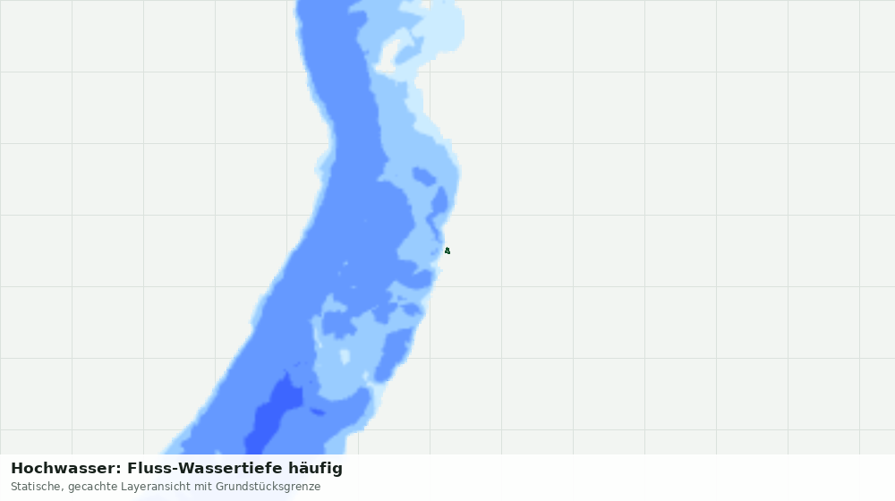 Statische Kartenansicht: Hochwasser: Fluss-Wassertiefe häufig