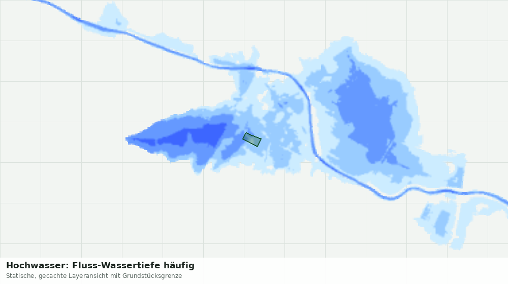 Statische Kartenansicht: Hochwasser: Fluss-Wassertiefe häufig