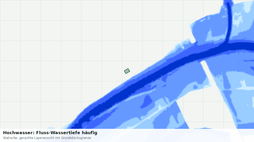 Statische Kartenansicht: Hochwasser: Fluss-Wassertiefe häufig