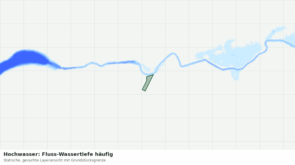 Statische Kartenansicht: Hochwasser: Fluss-Wassertiefe häufig