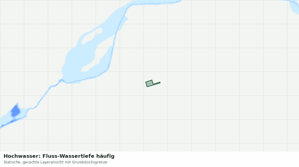 Statische Kartenansicht: Hochwasser: Fluss-Wassertiefe häufig