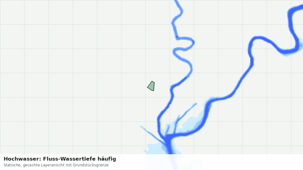Statische Kartenansicht: Hochwasser: Fluss-Wassertiefe häufig