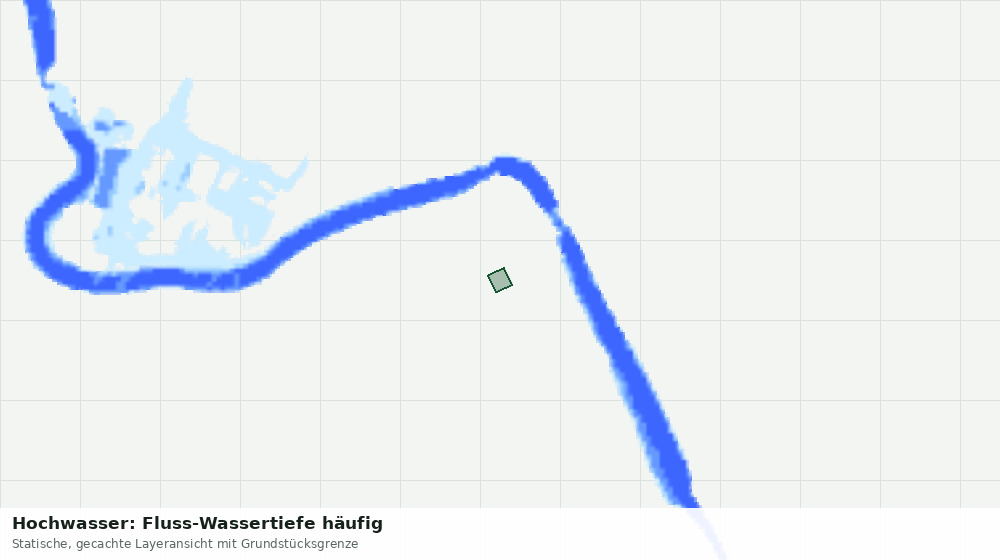 Statische Kartenansicht: Hochwasser: Fluss-Wassertiefe häufig