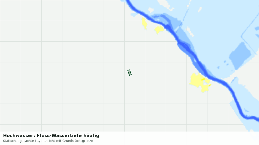Statische Kartenansicht: Hochwasser: Fluss-Wassertiefe häufig