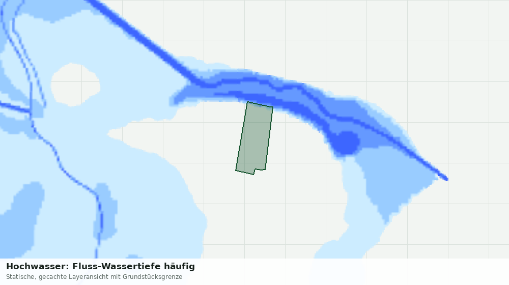 Statische Kartenansicht: Hochwasser: Fluss-Wassertiefe häufig