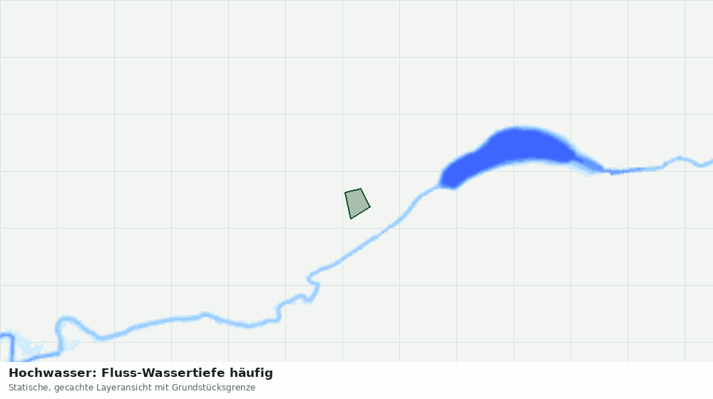 Statische Kartenansicht: Hochwasser: Fluss-Wassertiefe häufig