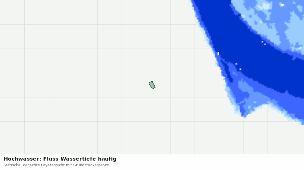 Statische Kartenansicht: Hochwasser: Fluss-Wassertiefe häufig