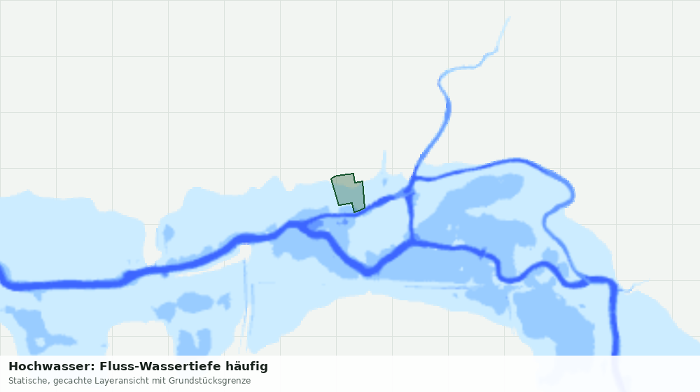 Statische Kartenansicht: Hochwasser: Fluss-Wassertiefe häufig