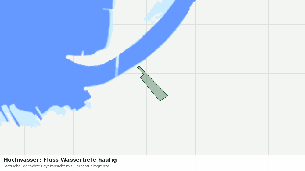 Statische Kartenansicht: Hochwasser: Fluss-Wassertiefe häufig
