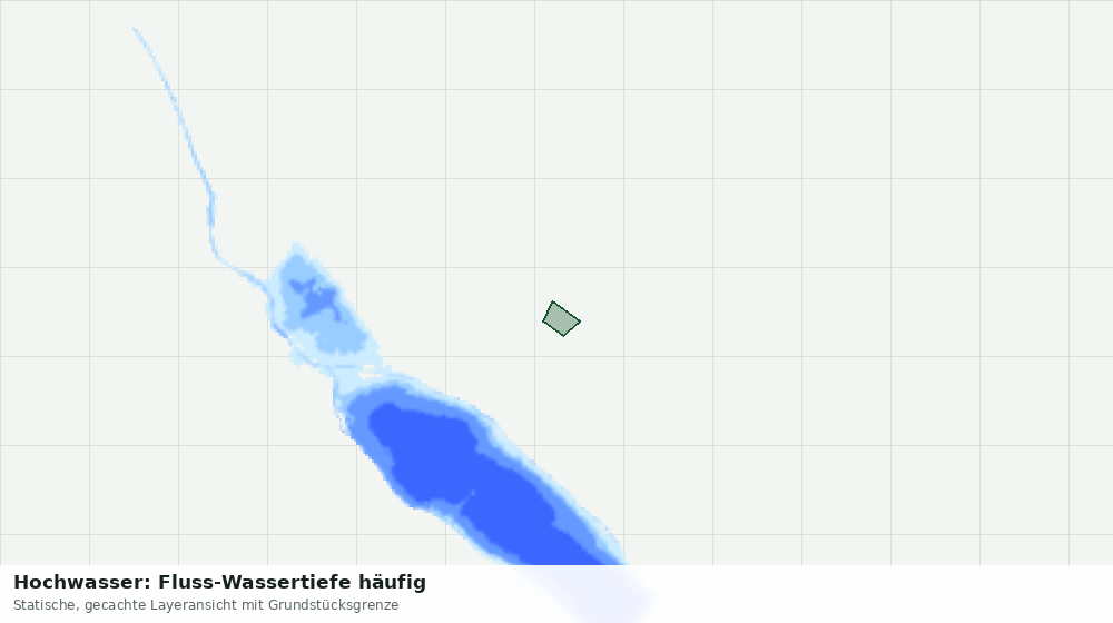 Statische Kartenansicht: Hochwasser: Fluss-Wassertiefe häufig