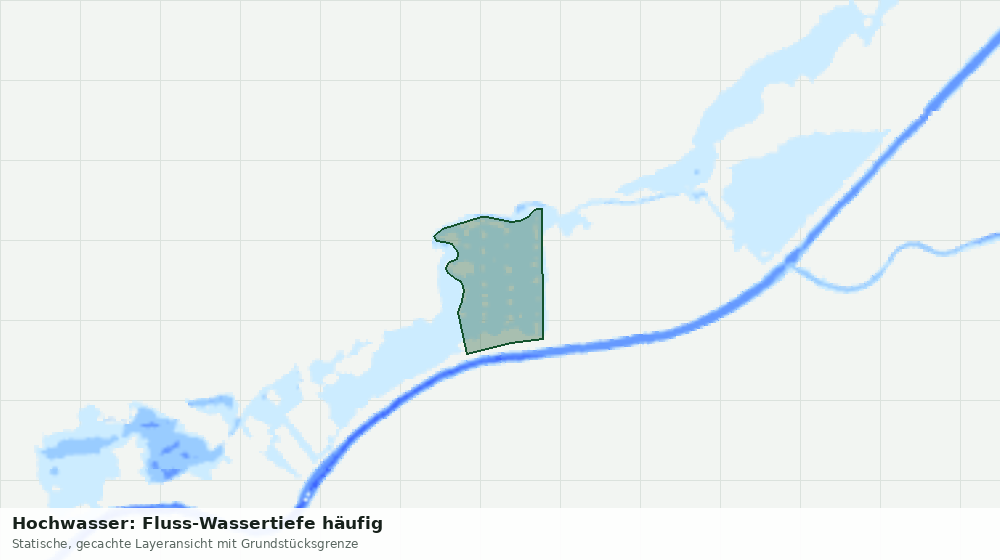 Statische Kartenansicht: Hochwasser: Fluss-Wassertiefe häufig
