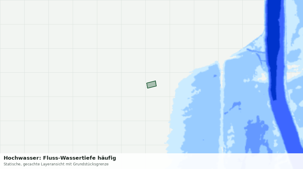 Statische Kartenansicht: Hochwasser: Fluss-Wassertiefe häufig