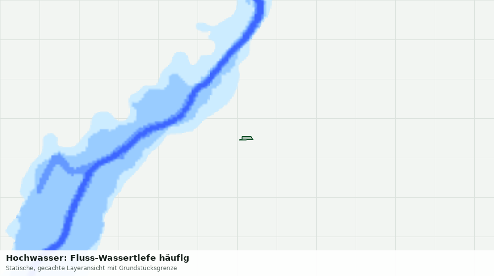 Statische Kartenansicht: Hochwasser: Fluss-Wassertiefe häufig