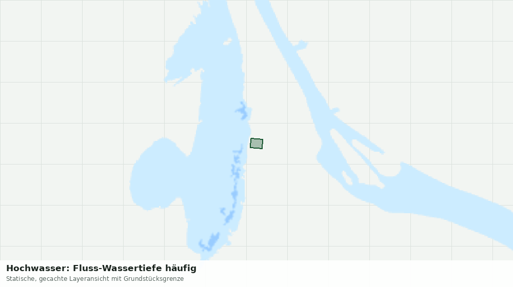 Statische Kartenansicht: Hochwasser: Fluss-Wassertiefe häufig