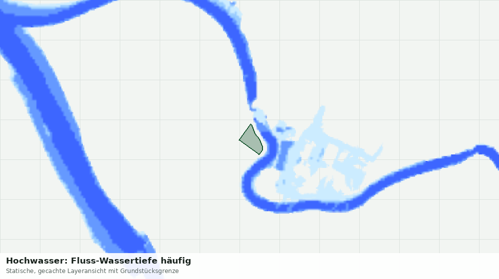 Statische Kartenansicht: Hochwasser: Fluss-Wassertiefe häufig