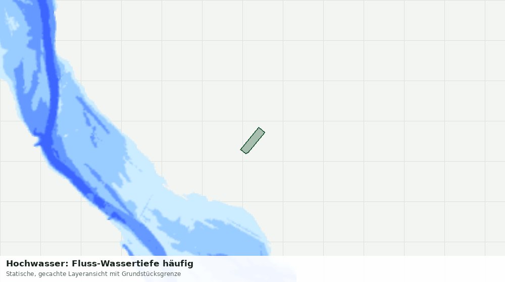 Statische Kartenansicht: Hochwasser: Fluss-Wassertiefe häufig