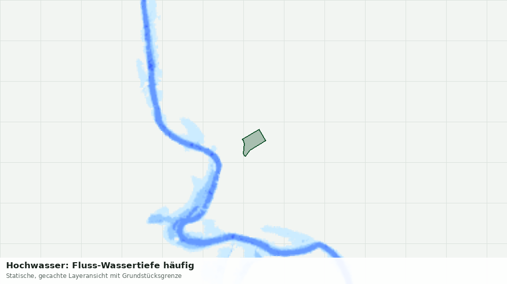 Statische Kartenansicht: Hochwasser: Fluss-Wassertiefe häufig