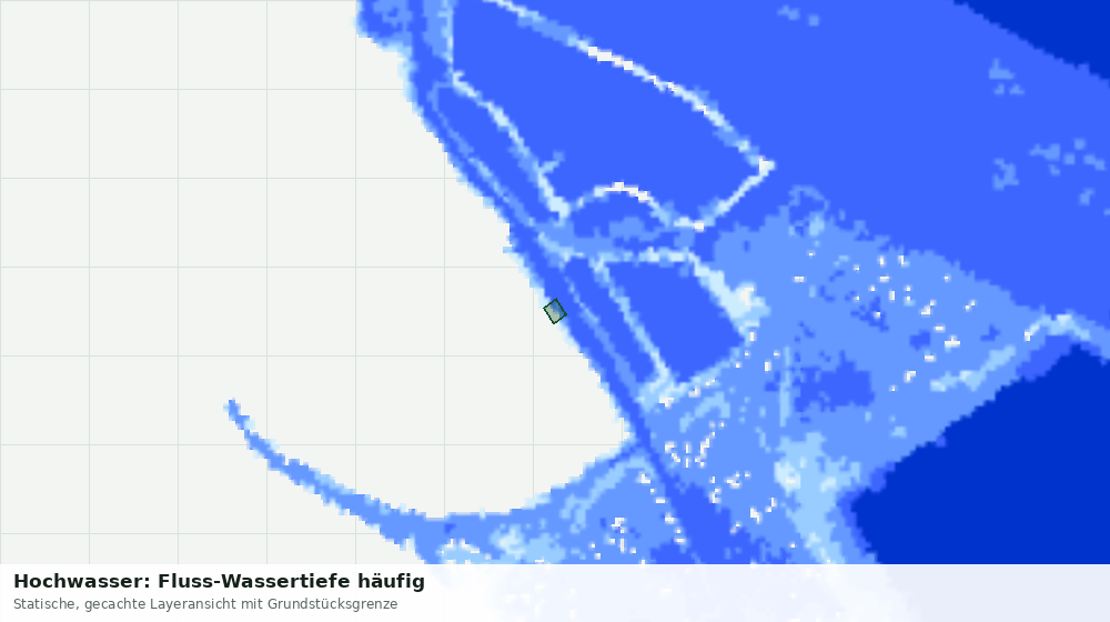 Statische Kartenansicht: Hochwasser: Fluss-Wassertiefe häufig
