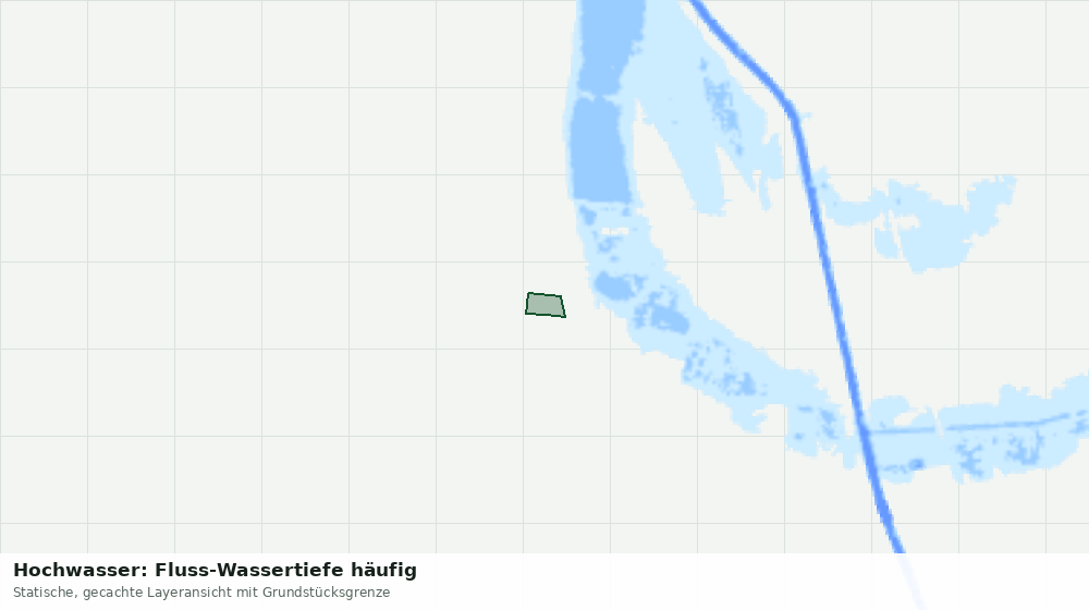 Statische Kartenansicht: Hochwasser: Fluss-Wassertiefe häufig