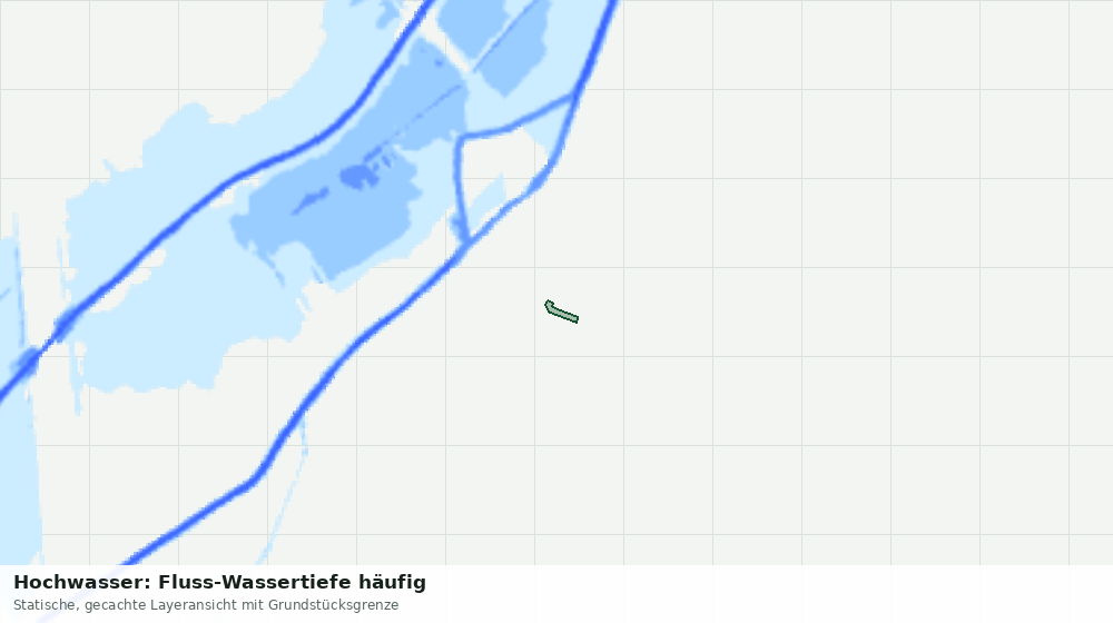 Statische Kartenansicht: Hochwasser: Fluss-Wassertiefe häufig