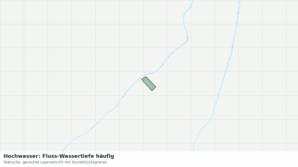 Statische Kartenansicht: Hochwasser: Fluss-Wassertiefe häufig