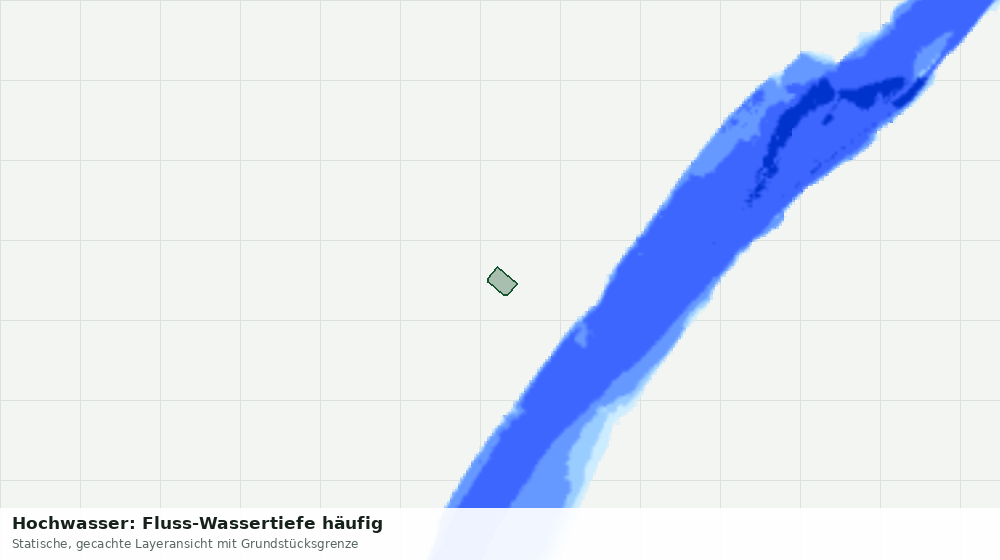Statische Kartenansicht: Hochwasser: Fluss-Wassertiefe häufig