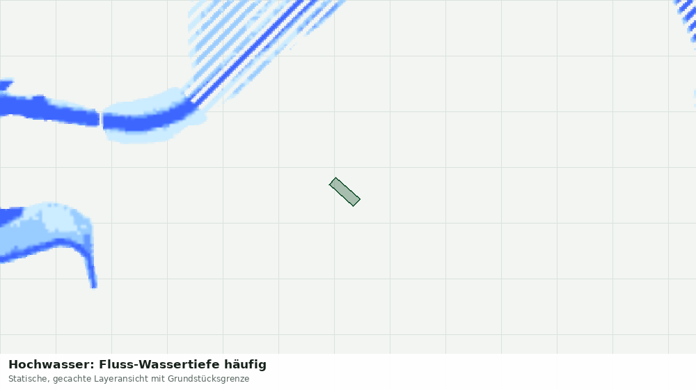 Statische Kartenansicht: Hochwasser: Fluss-Wassertiefe häufig