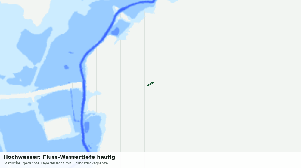 Statische Kartenansicht: Hochwasser: Fluss-Wassertiefe häufig