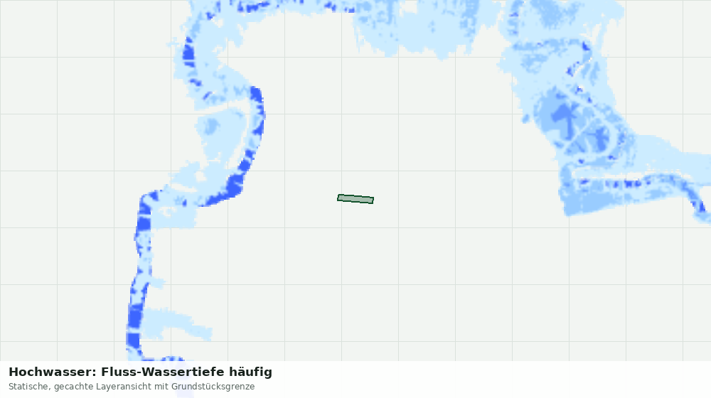 Statische Kartenansicht: Hochwasser: Fluss-Wassertiefe häufig